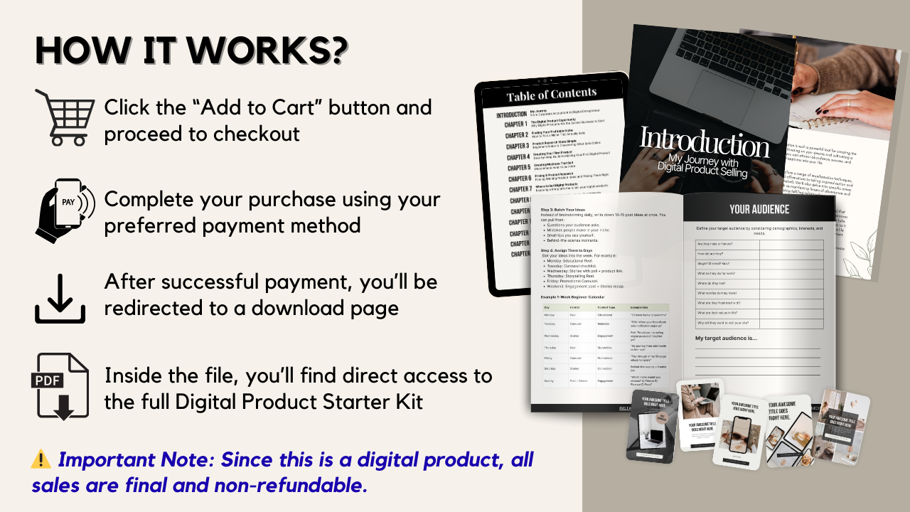 Digital Product Starter Kit by Faye Decenilla