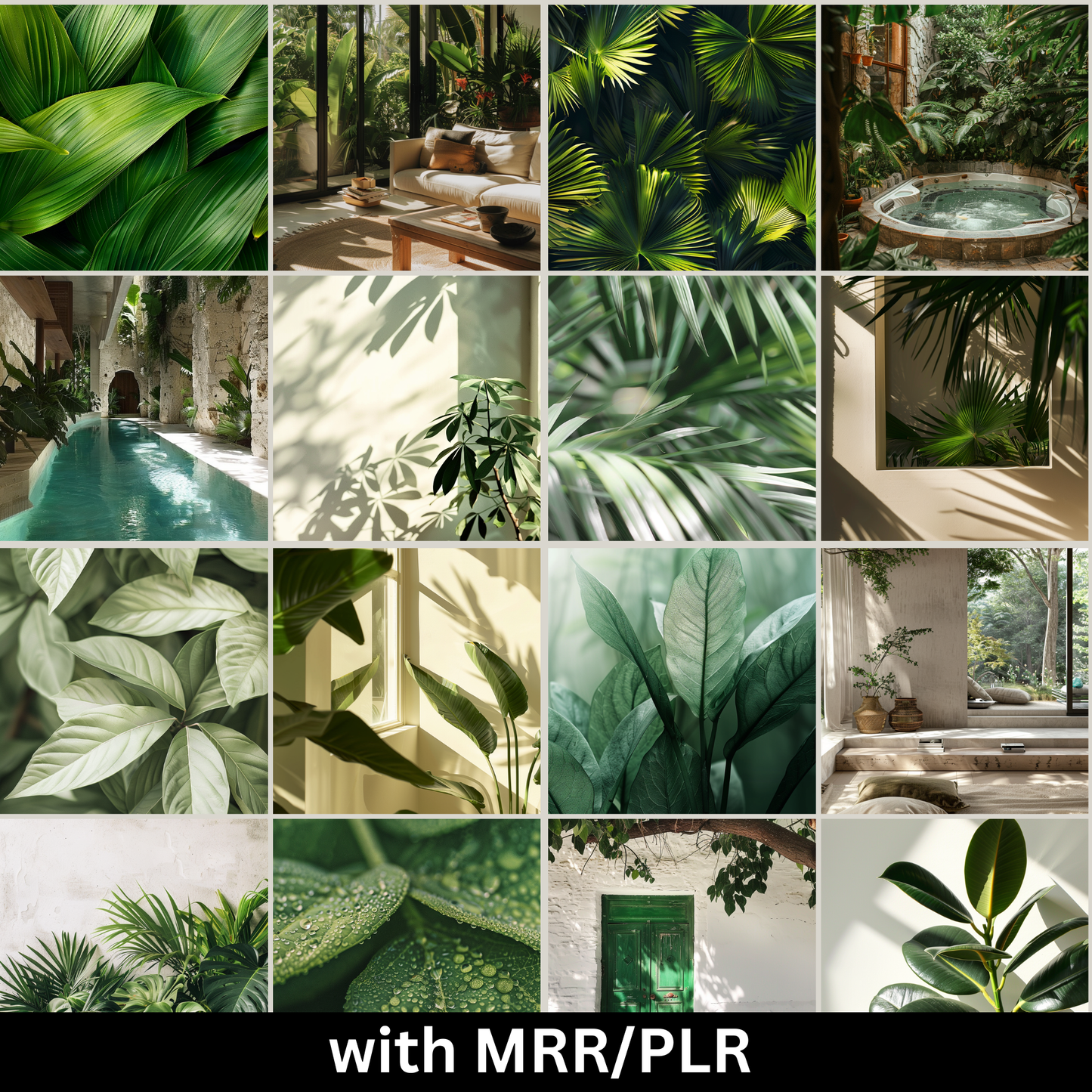 100 Lush Greenery Stock Photos with Master Resell Rights