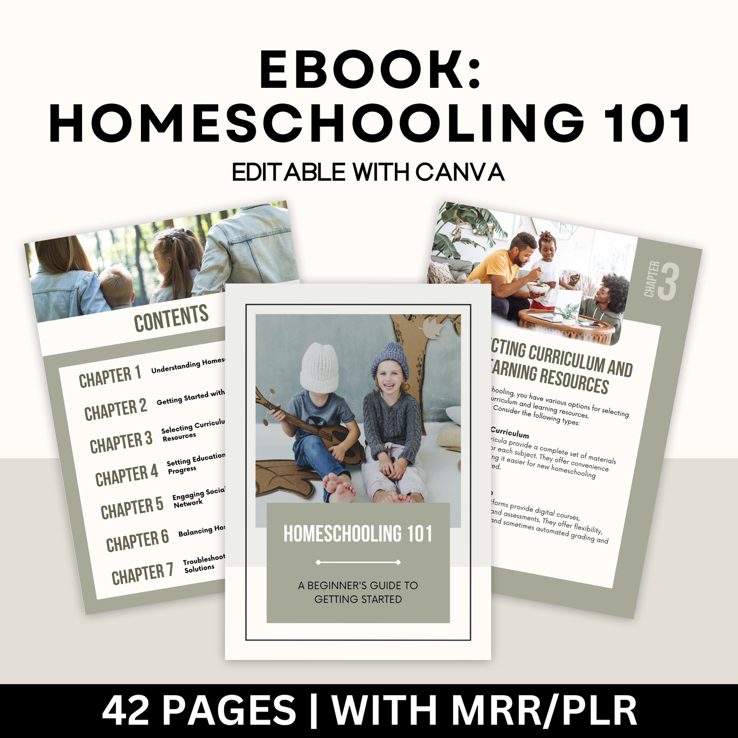 Homeschooling 101 Ebook with Master Resell Rights