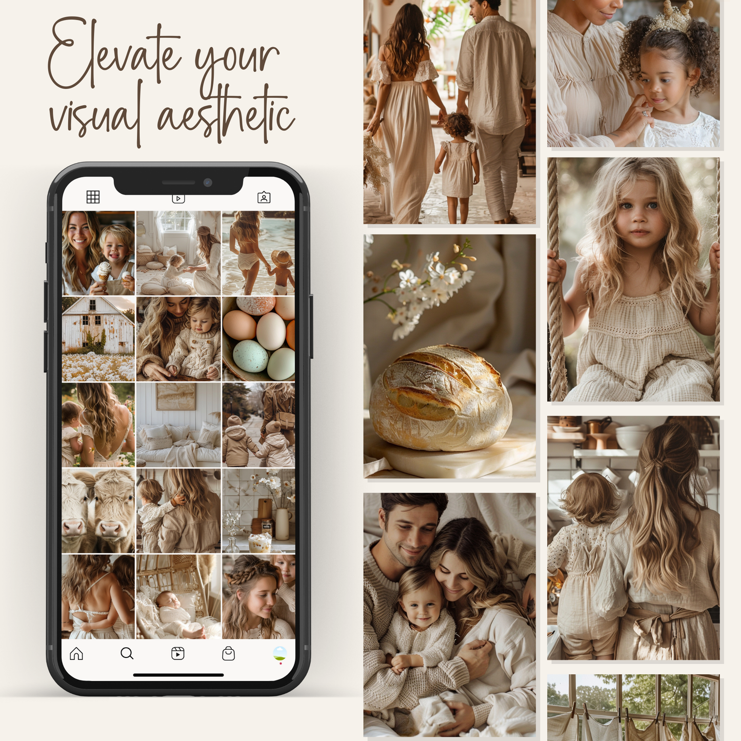 120 Celebrate Motherhood Stock Photos with Master Resell Rights