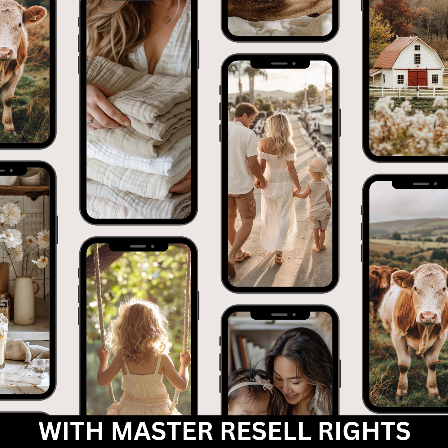 120 Celebrate Motherhood Stock Photos with Master Resell Rights