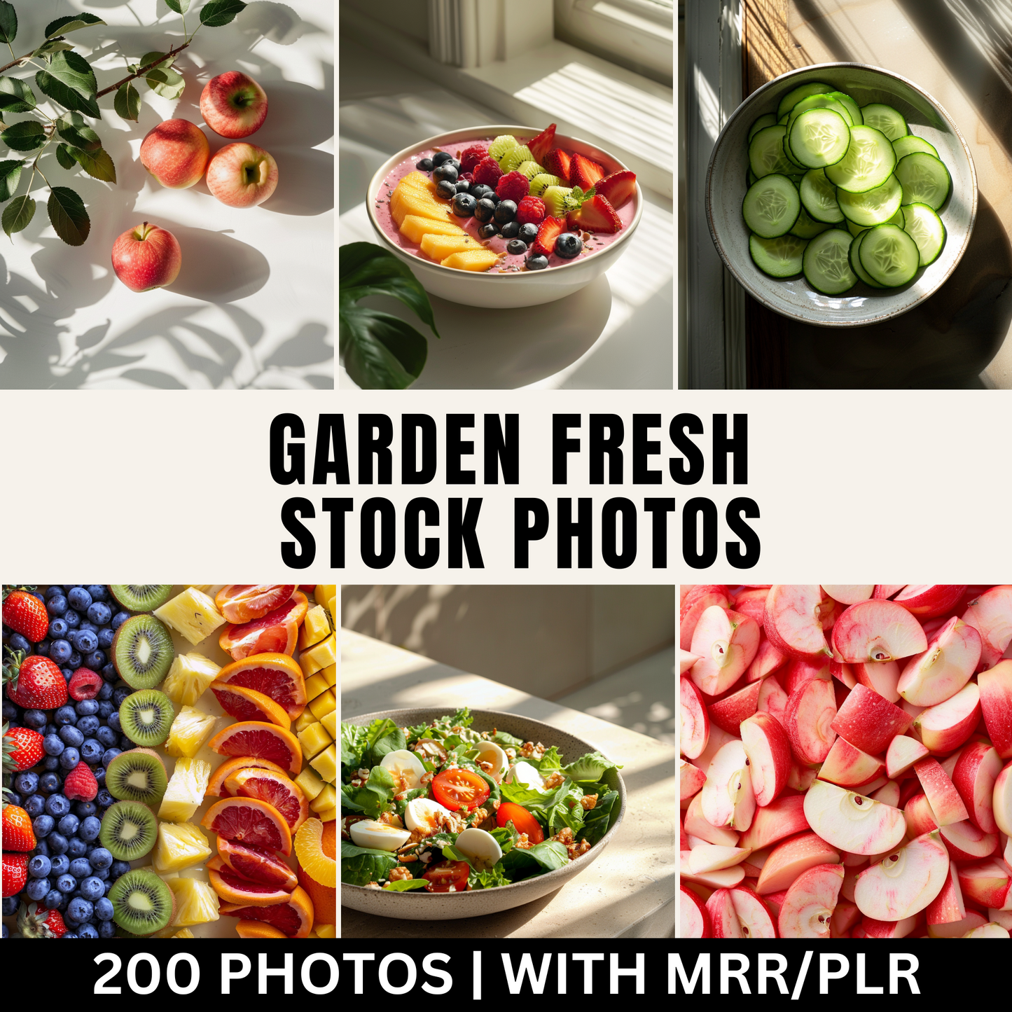 200 Garden Fresh Stock Photos with Master Resell Rights