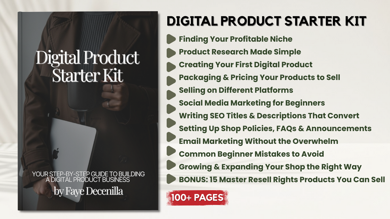 Digital Product Starter Kit by Faye Decenilla