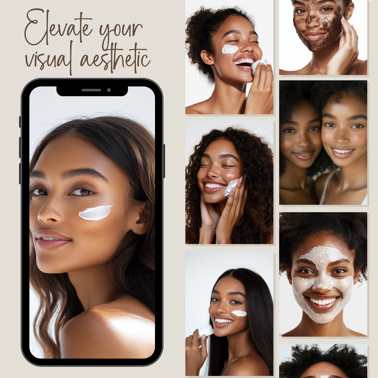 125 Melanin Rich Skin Stock Photos with Master Resell Rights
