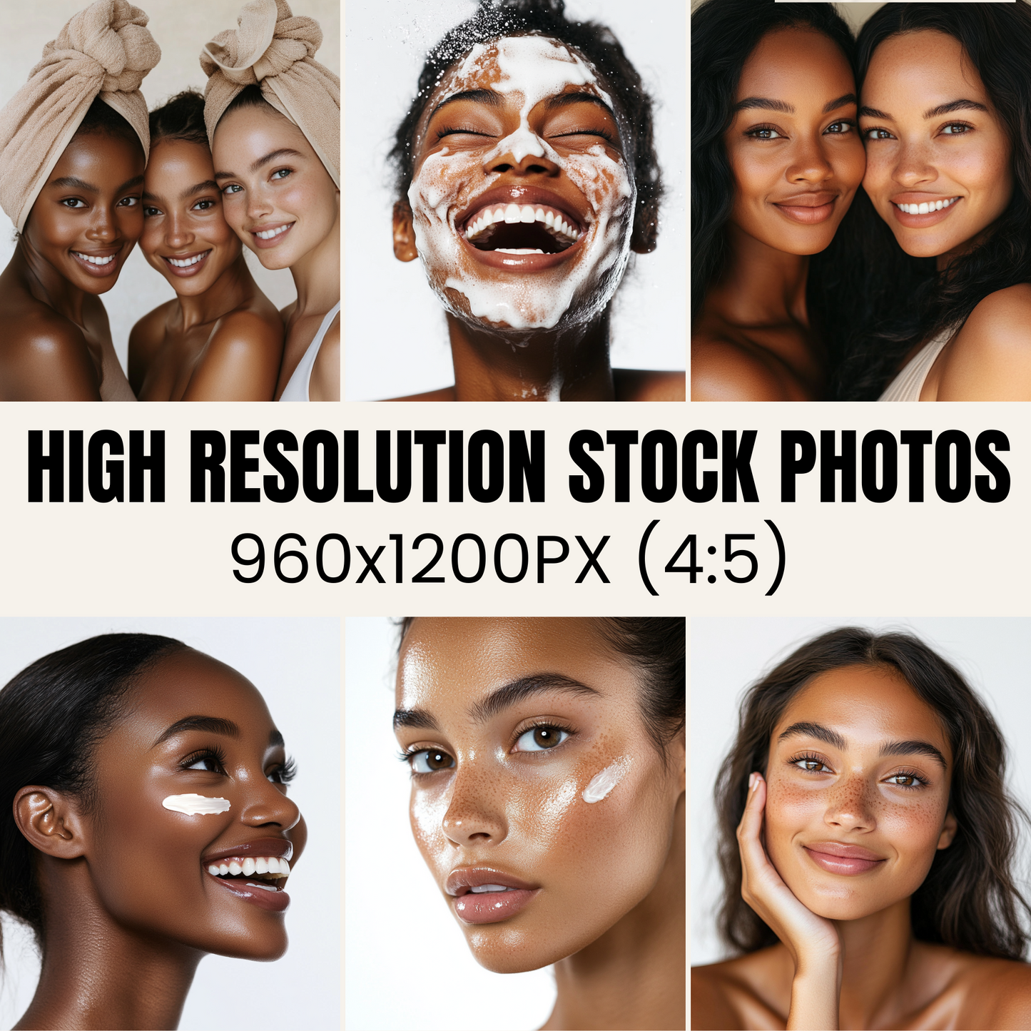 125 Melanin Rich Skin Stock Photos with Master Resell Rights