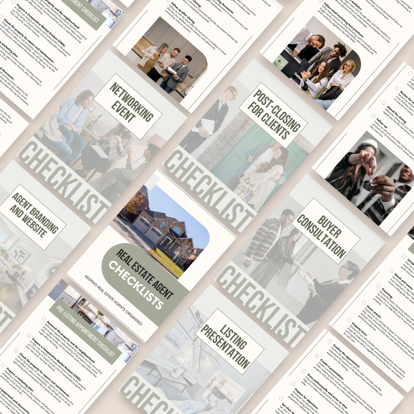 Real Estate Agent Checklists with Master Resell Rights