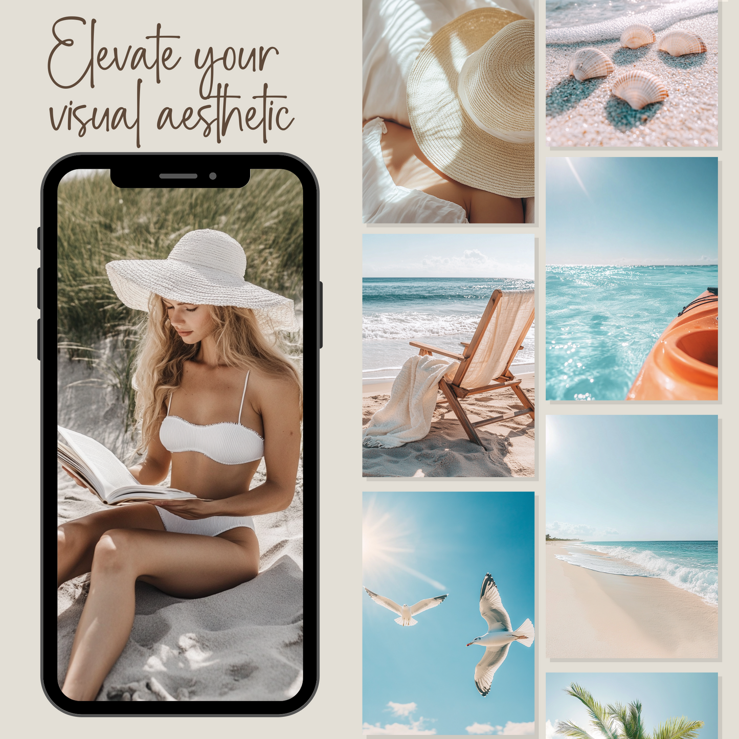 80 Summer Aesthetic Stock Photos with Master Resell Rights