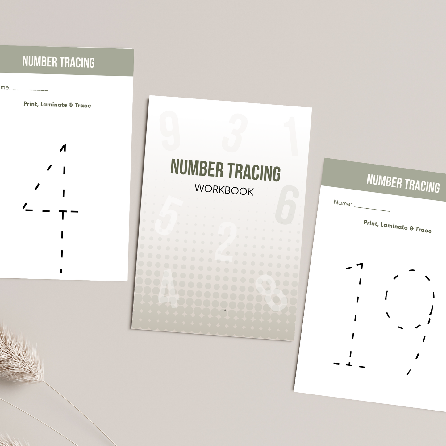Number Tracing Workbook 1-20 with Master Resell Rights