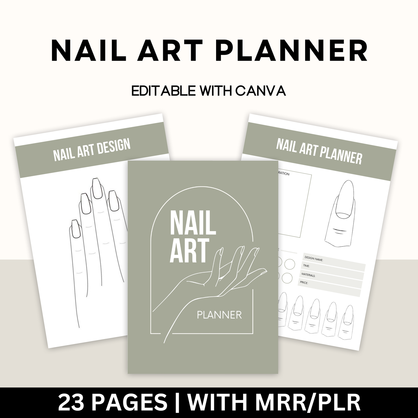 Nail Art Planner with Master Resell Rights