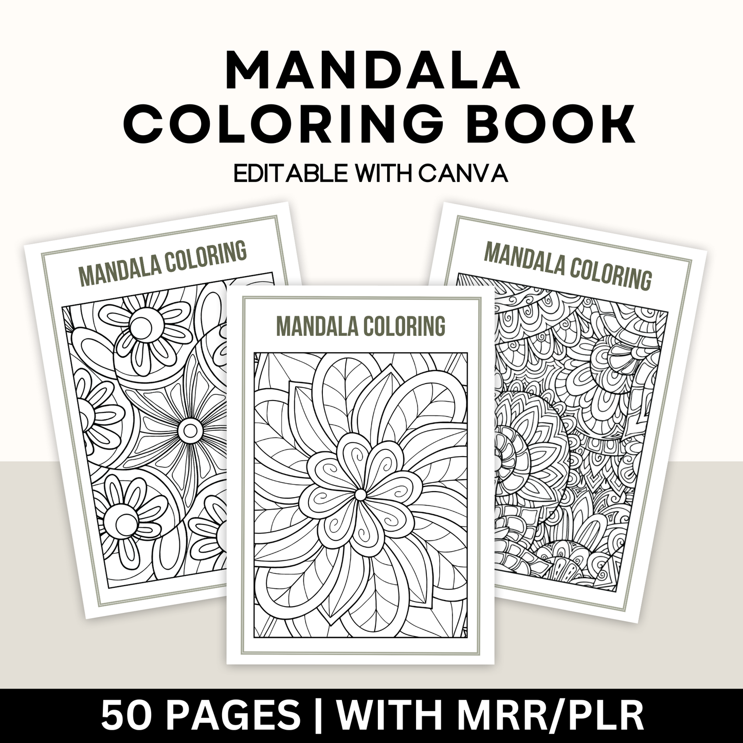 Mandala Coloring Book with Master Resell Rights