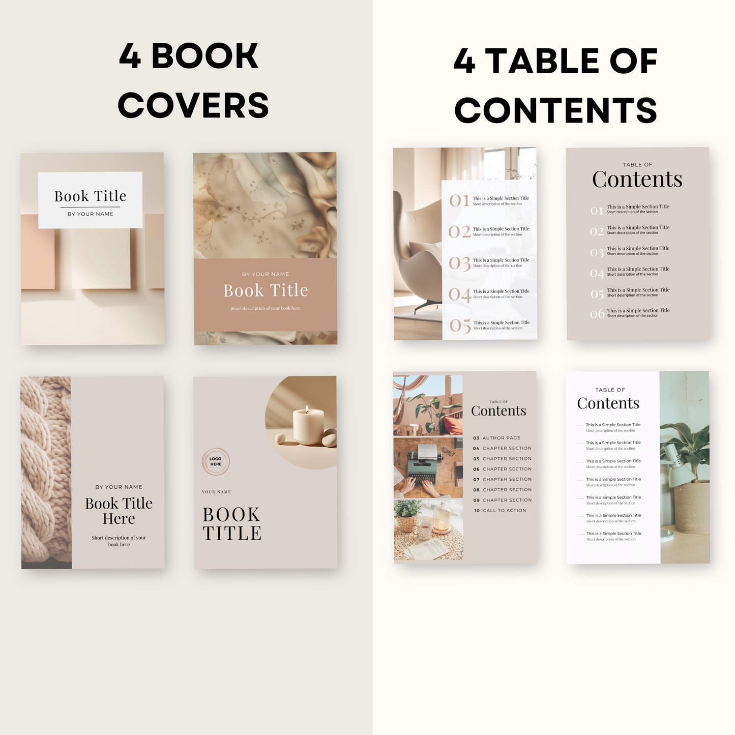 eBook Template Beige Themed with Master Resell Rights