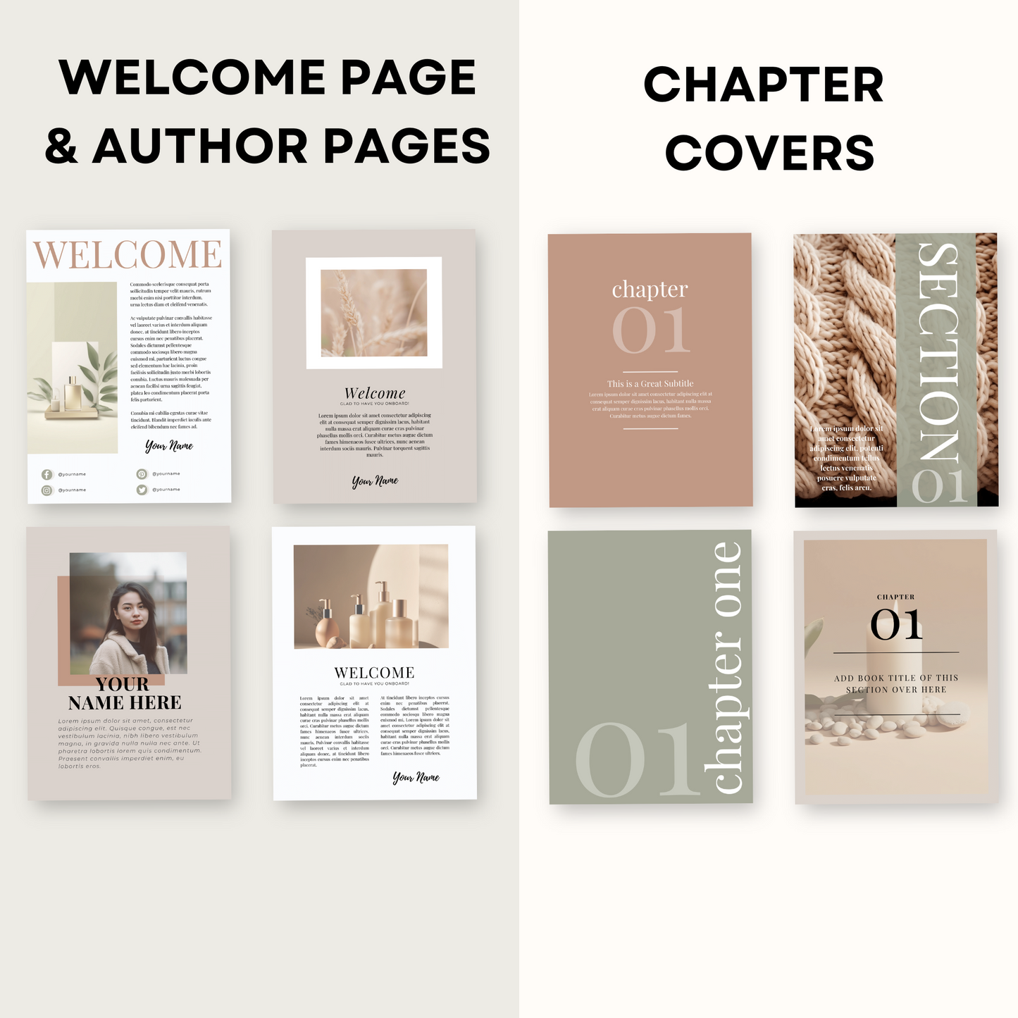 eBook Template Beige Themed with Master Resell Rights