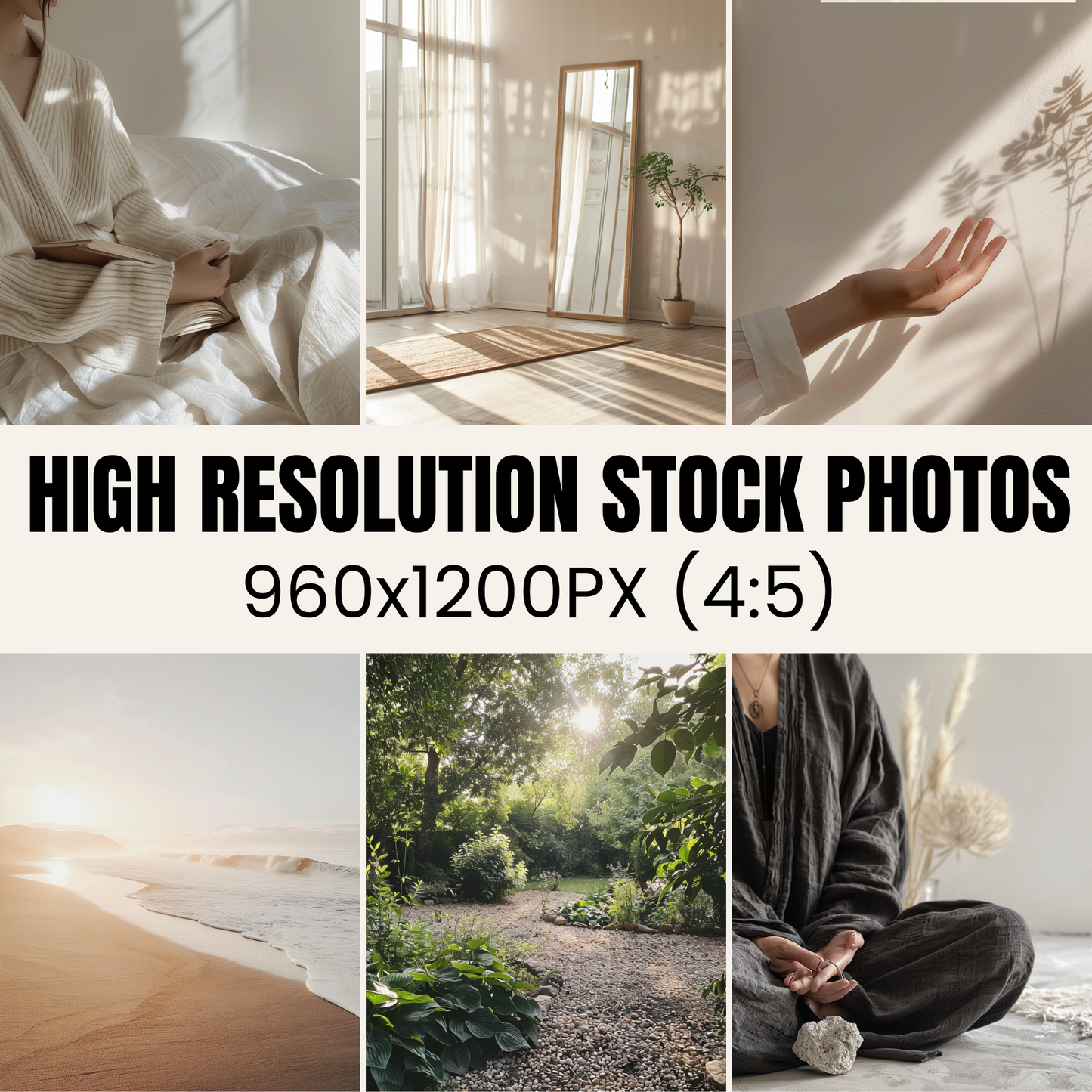 130 Mindful Moments Stock Photos with Master Resell Rights