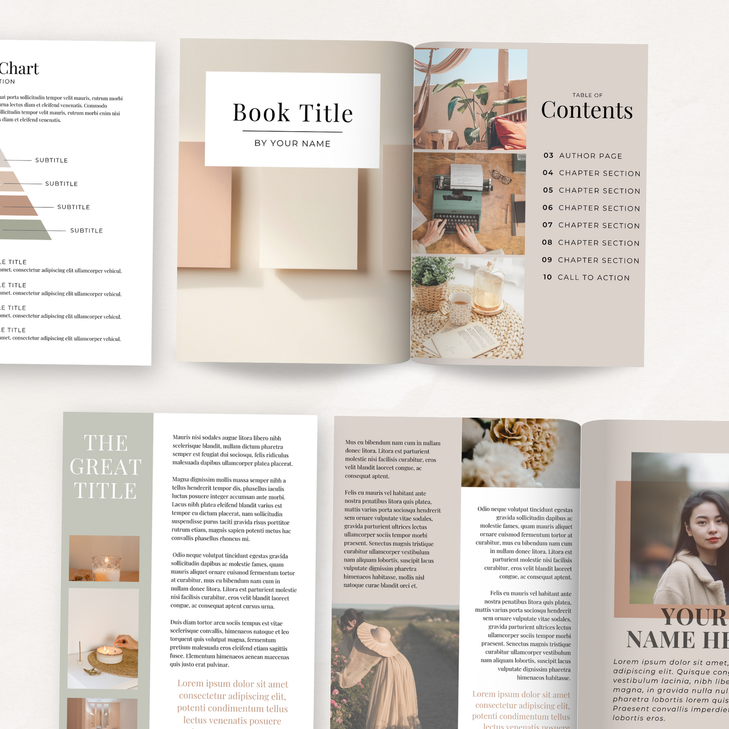 eBook Template Beige Themed with Master Resell Rights