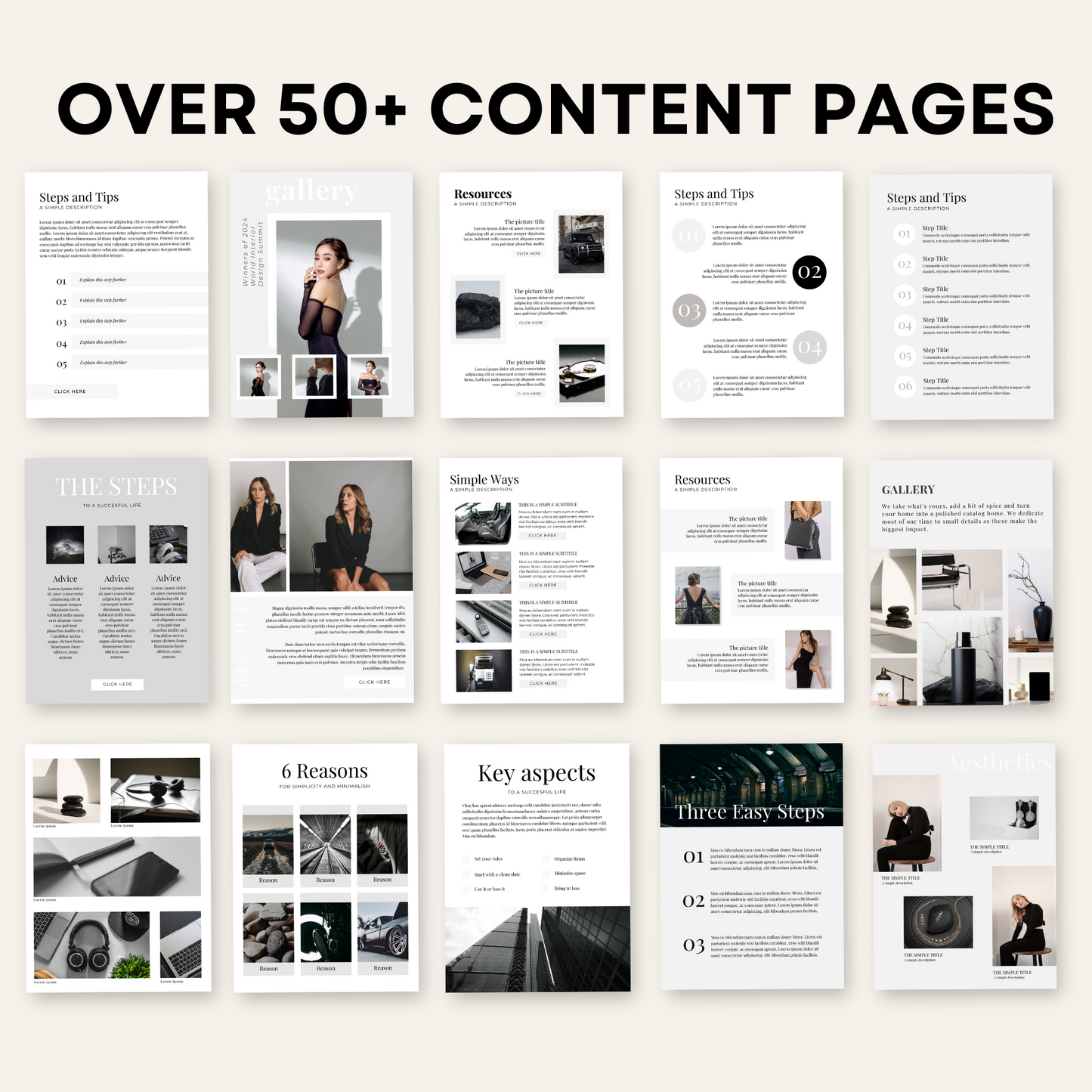 eBook Template Black Elegant with Master Resell Rights