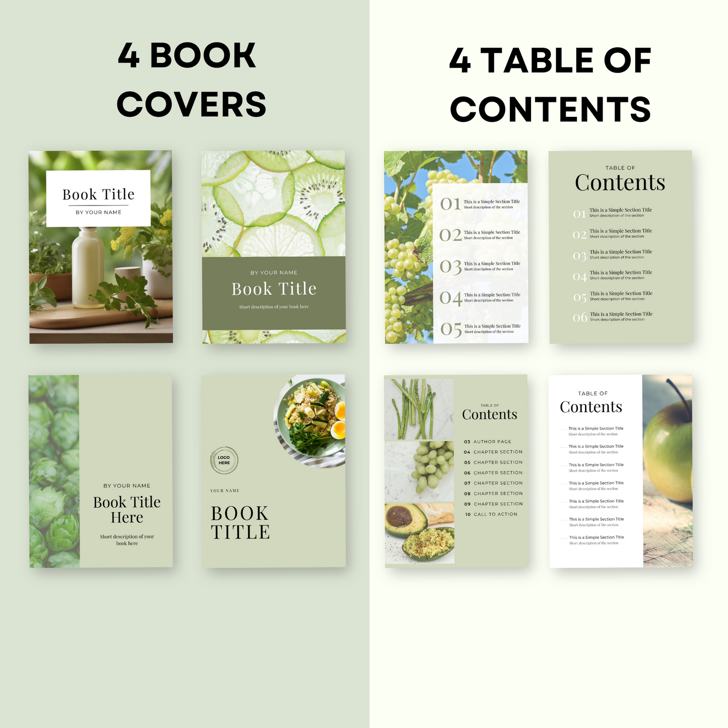 eBook Template Green Themed with Master Resell Rights