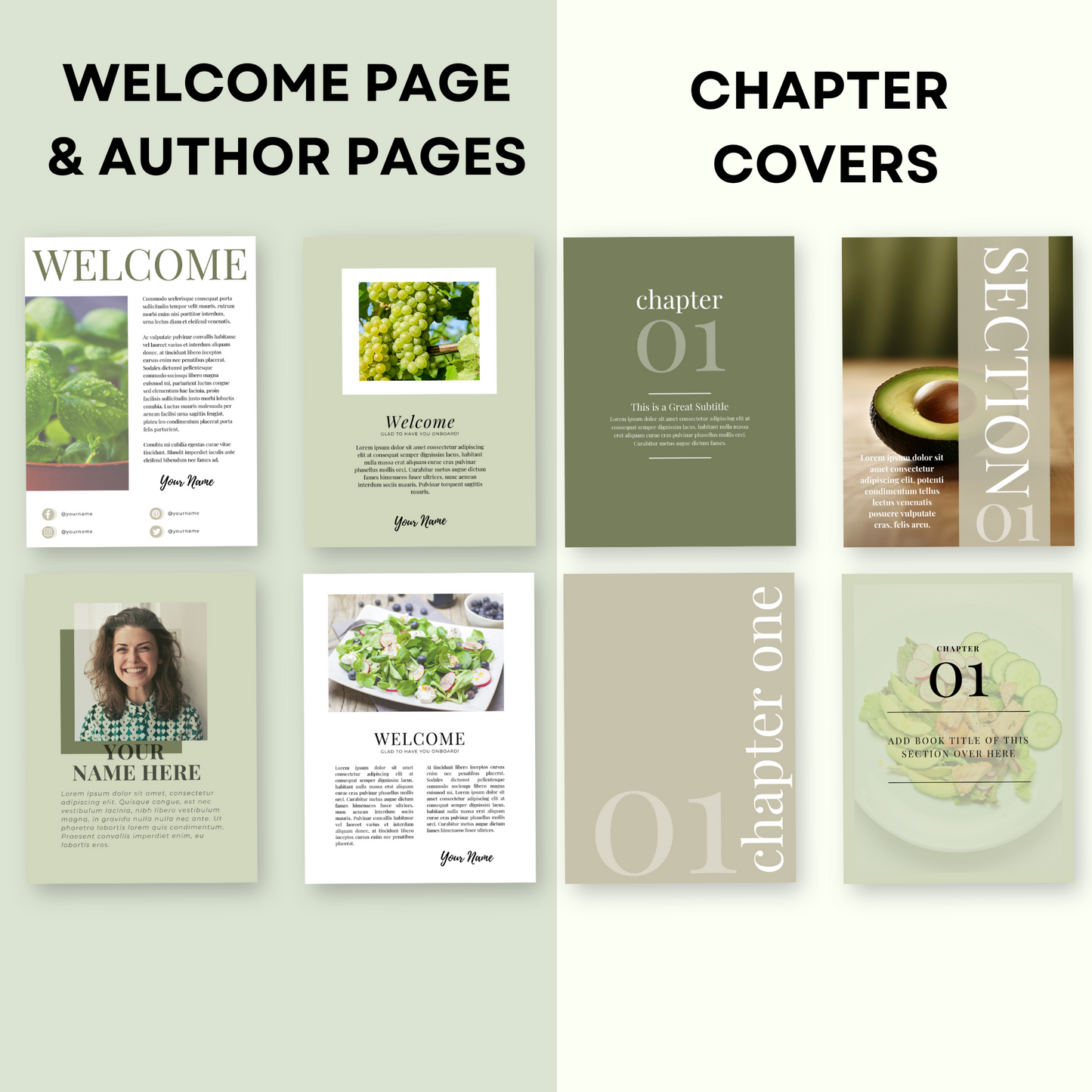 eBook Template Green Themed with Master Resell Rights