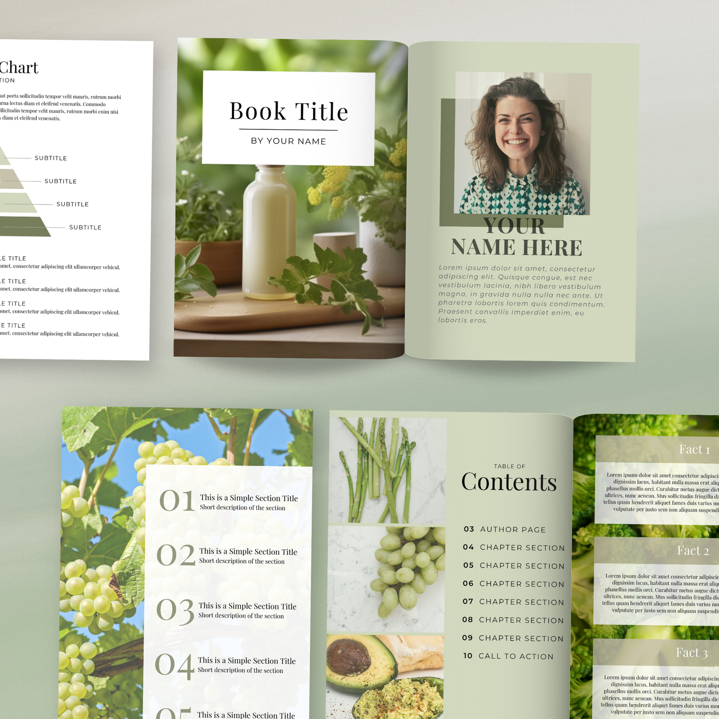 eBook Template Green Themed with Master Resell Rights