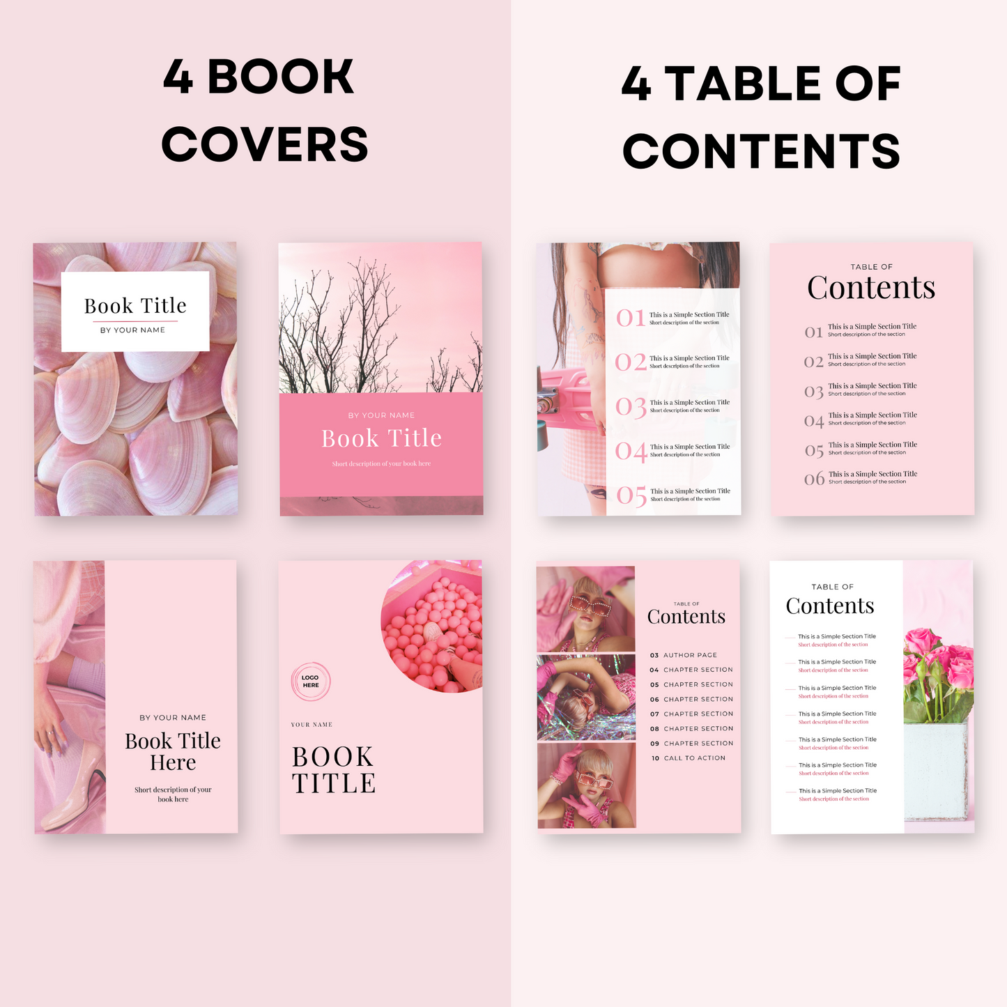 eBook Template Pink Themed with Master Resell Rights
