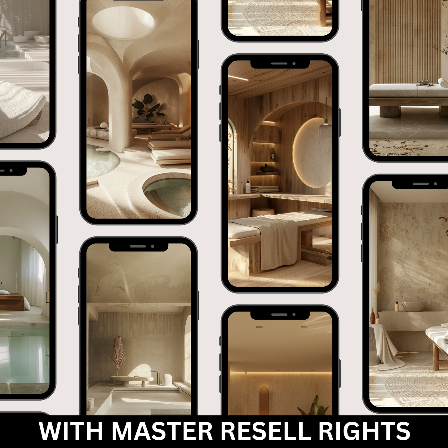 72 Relaxation and Haven: Spa and Massage Room Stock Photos with Master Resell Rights