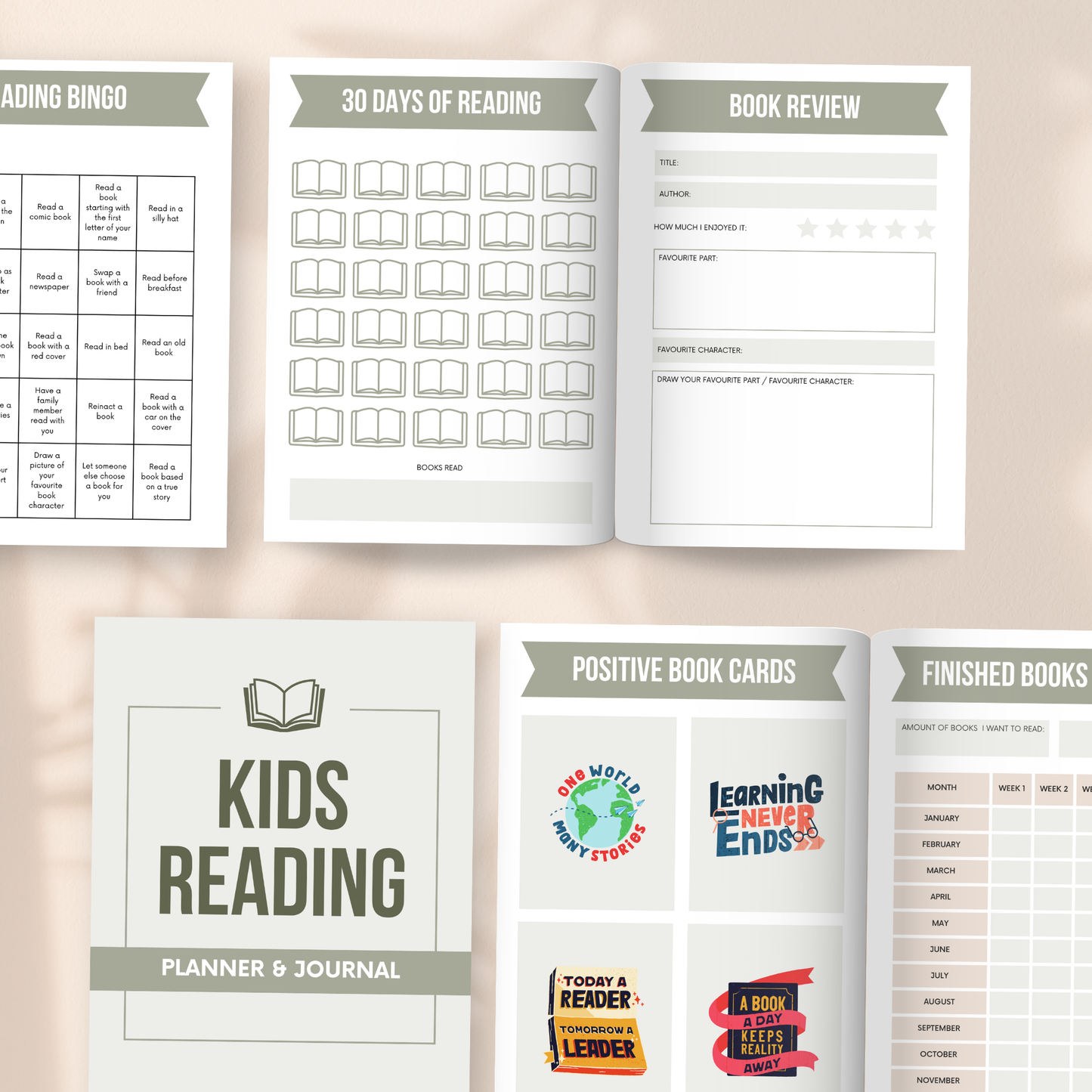 Kids Reading Planner with Master Resell Rights