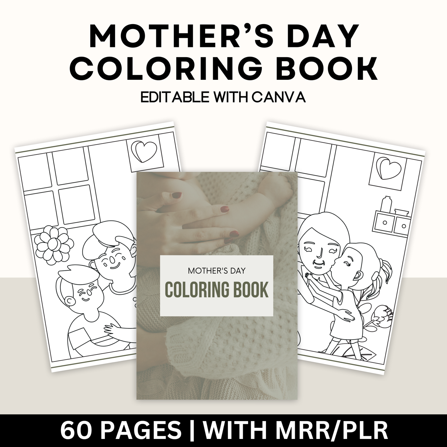 Mother's Day Coloring Book with Master Resell Rights