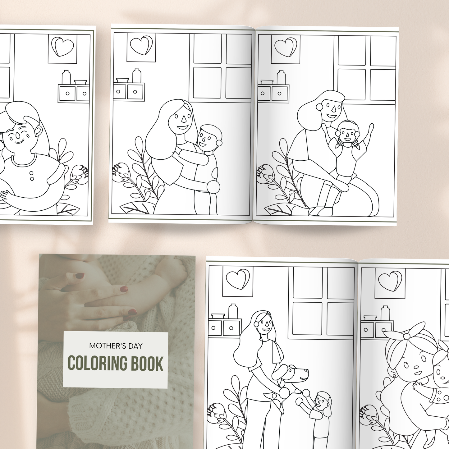 Mother's Day Coloring Book with Master Resell Rights