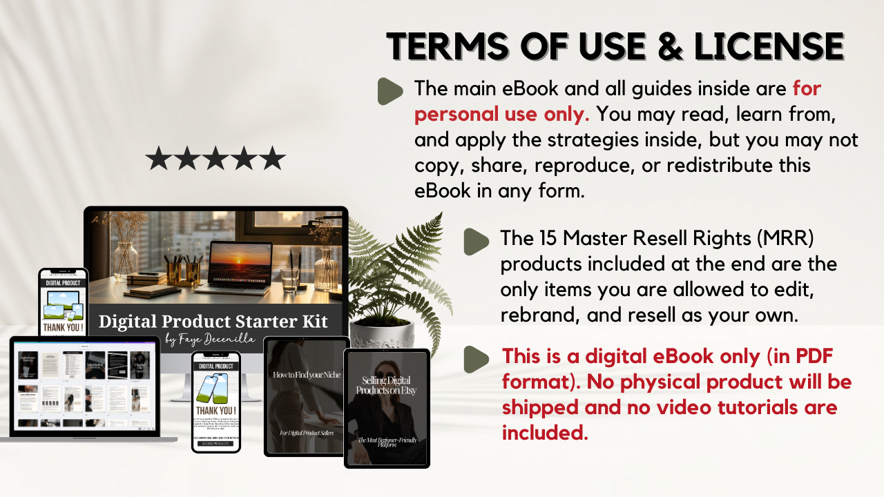 Digital Product Starter Kit by Faye Decenilla