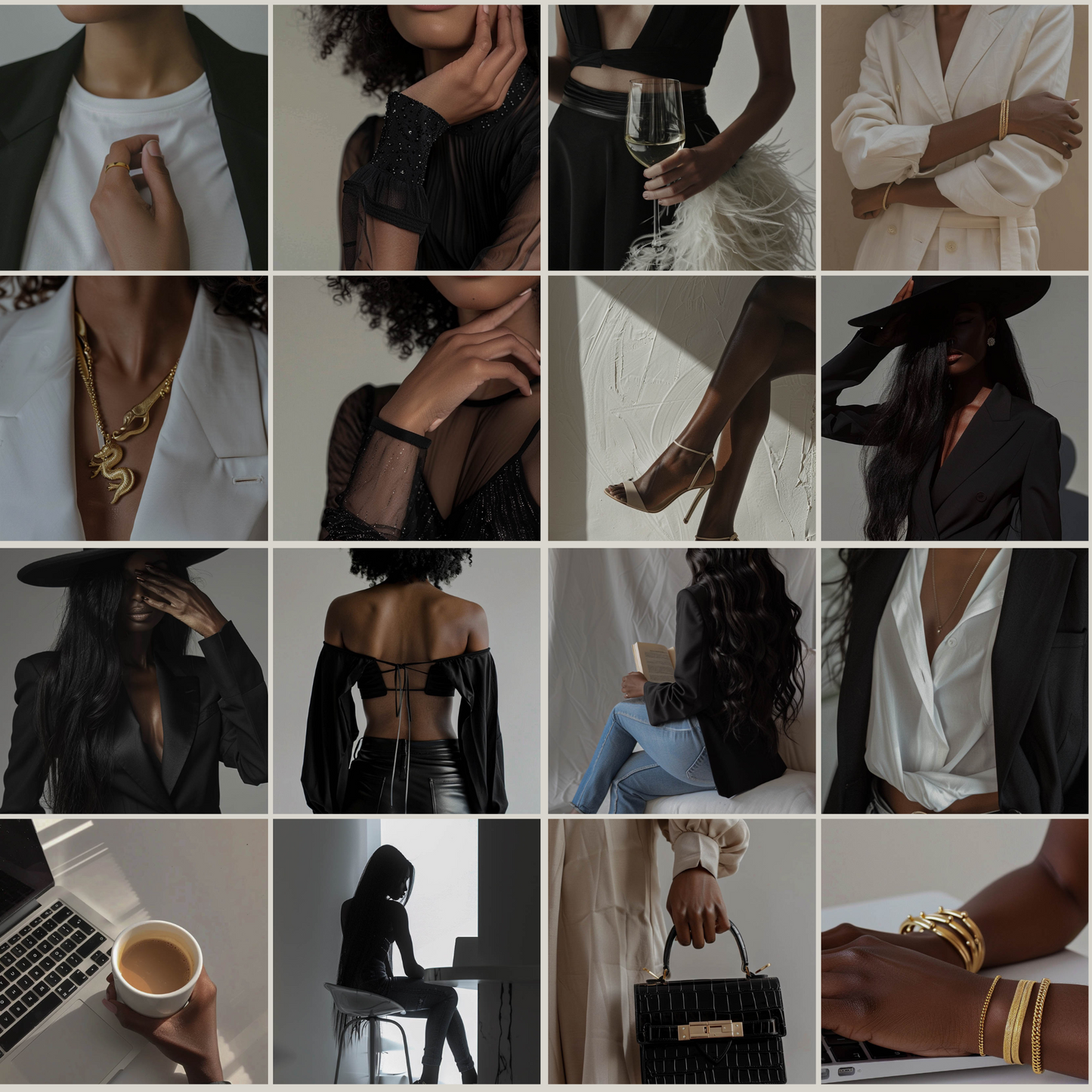 50 Melanin Faceless Marketing Stock Photos with Master Resell Rights