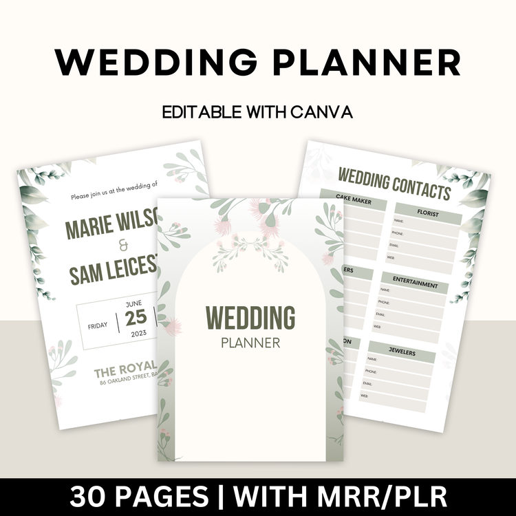 Wedding Planner with Master Resell Rights