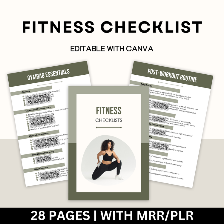 Fitness Checklist with Master Resell Rights