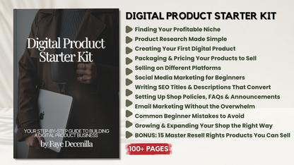Digital Product Starter Kit by Faye Decenilla