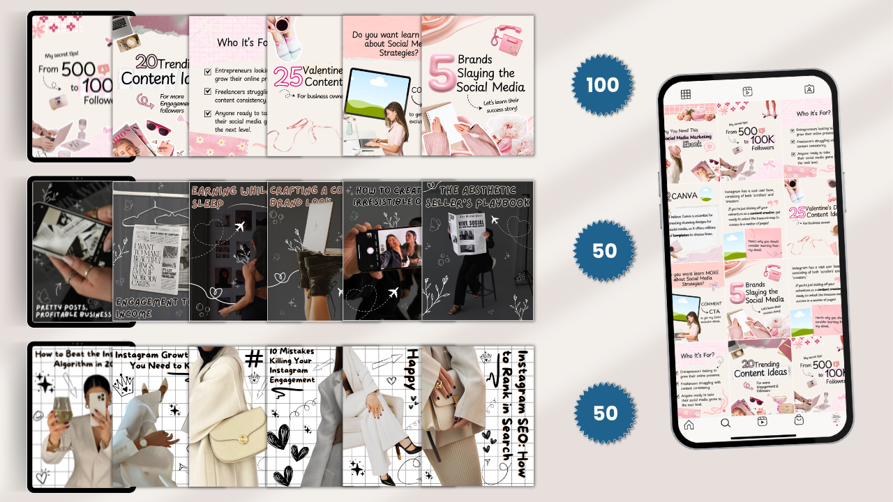 Instagram Carousel Template Bundle