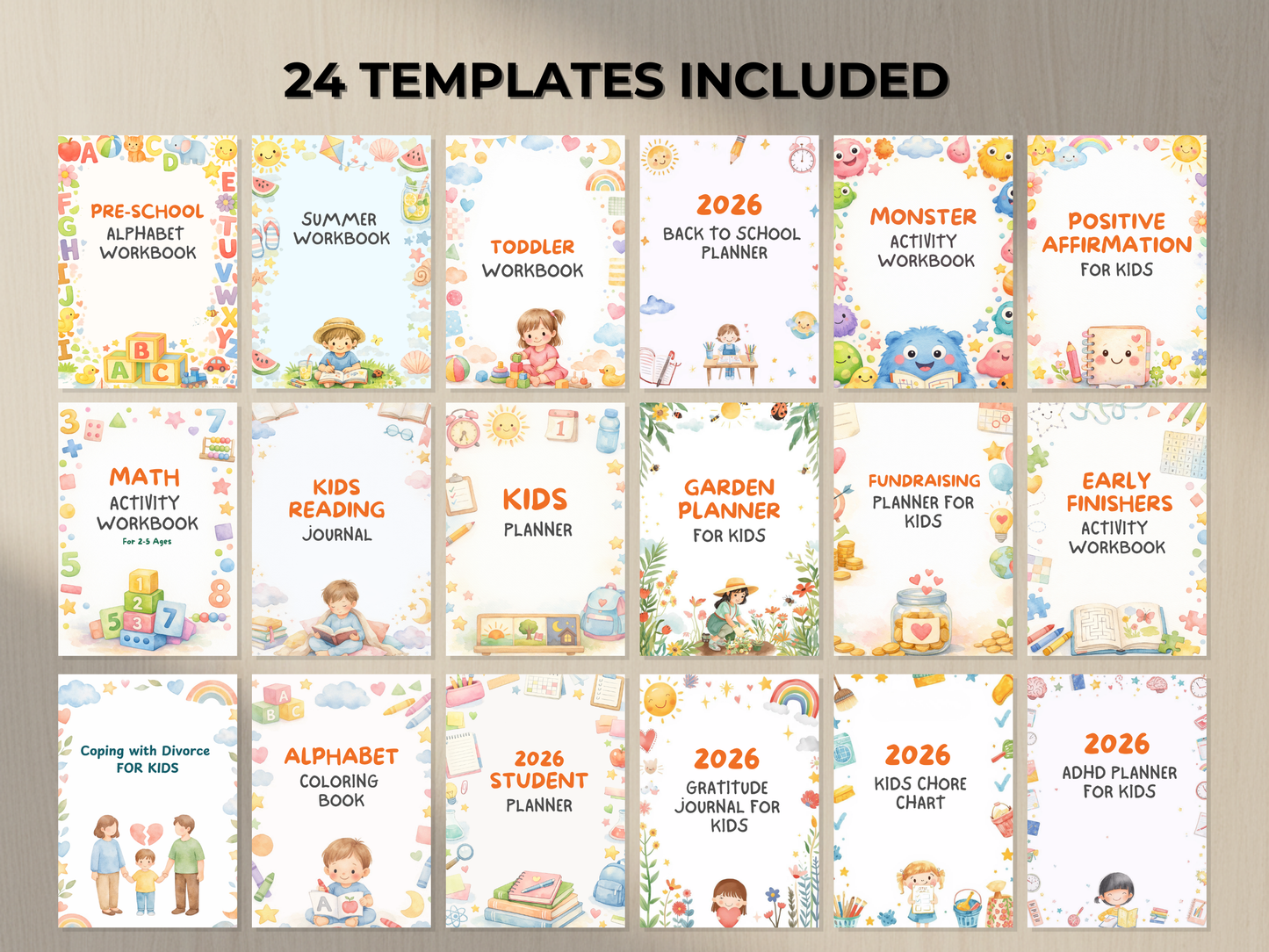 2026 Kids Planner Bundle with Master Resell Rights