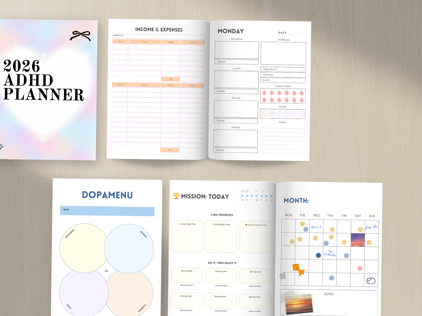 2026 ADHD Planner with Master Resell Rights