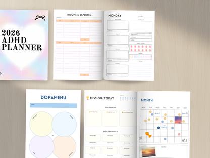 2026 ADHD Planner with Master Resell Rights