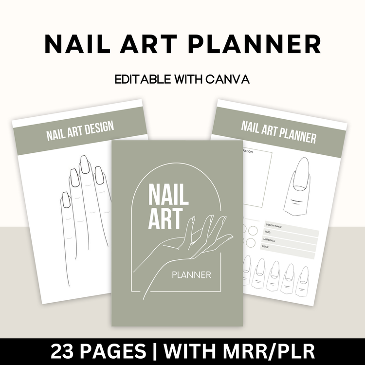 Nail Art Planner with Master Resell Rights