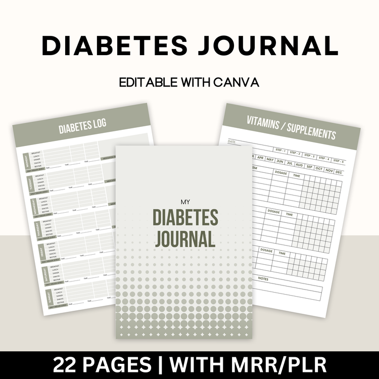 Diabetes Journal with Master Resell Rights