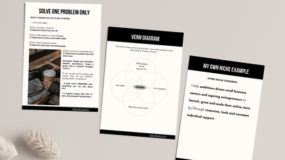 How to Find your Niche Workbook (with Master Resell Rights)