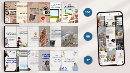 Instagram Carousel Template Bundle