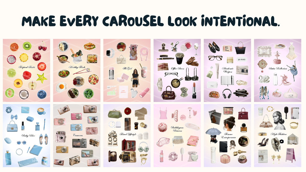 Instagram Carousel Sticker Bundle