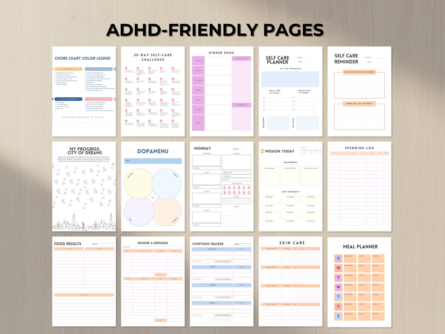 2026 ADHD Planner with Master Resell Rights