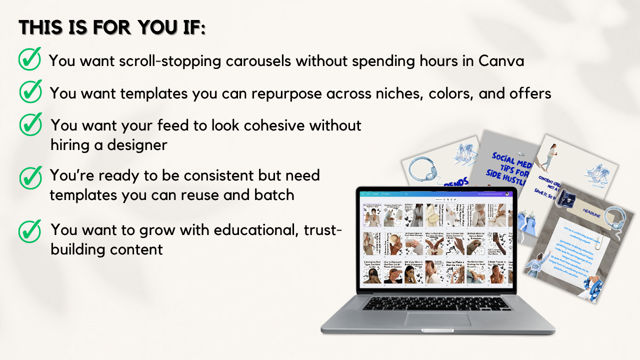 Instagram Carousel Template Bundle
