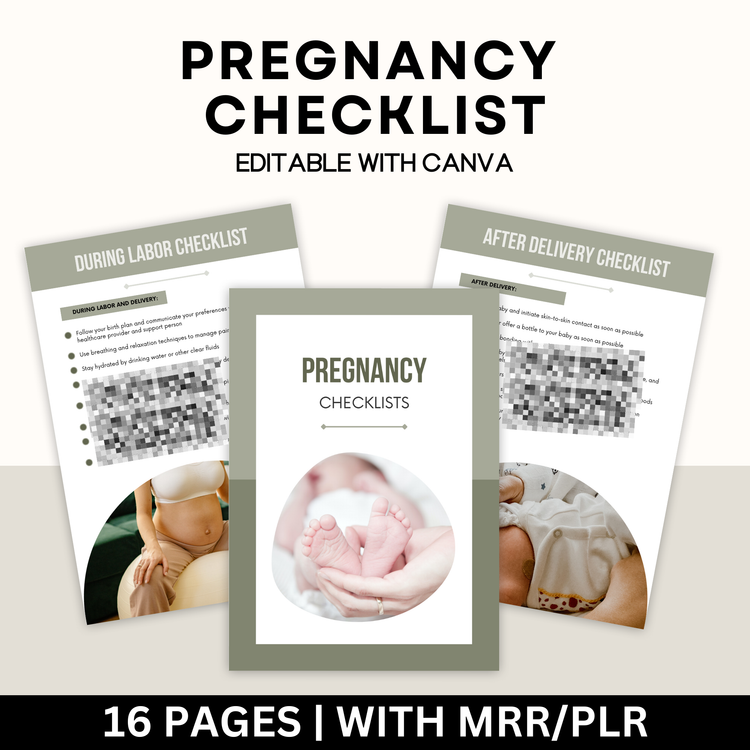 Pregnancy Checklist with Master Resell Rights